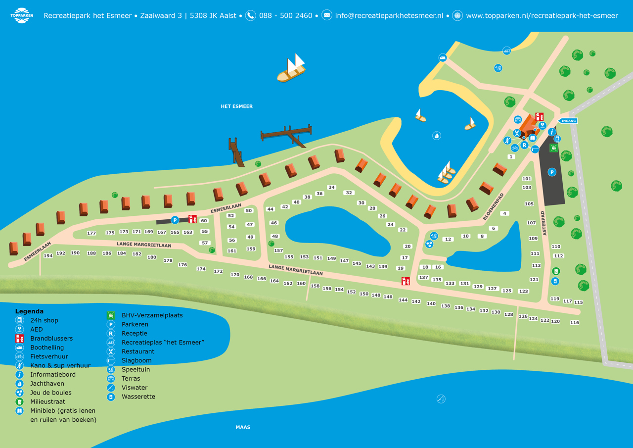 Plattegrond van Recreatiepark het Esmeer