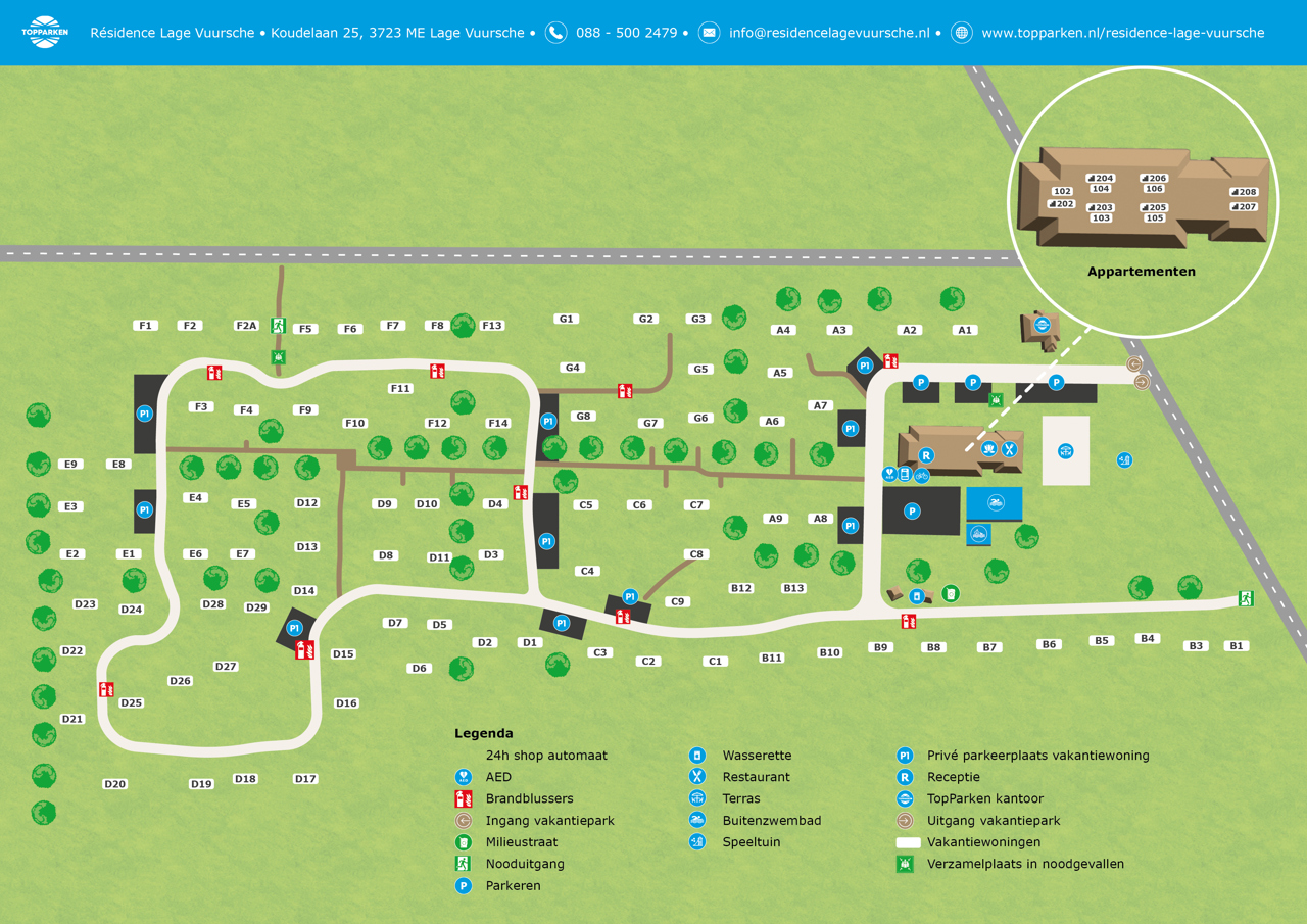 Plattegrond van Résidence Lage Vuursche