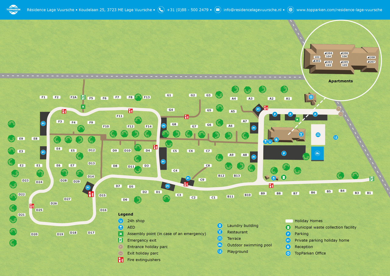 Plattegrond van Résidence Lage Vuursche