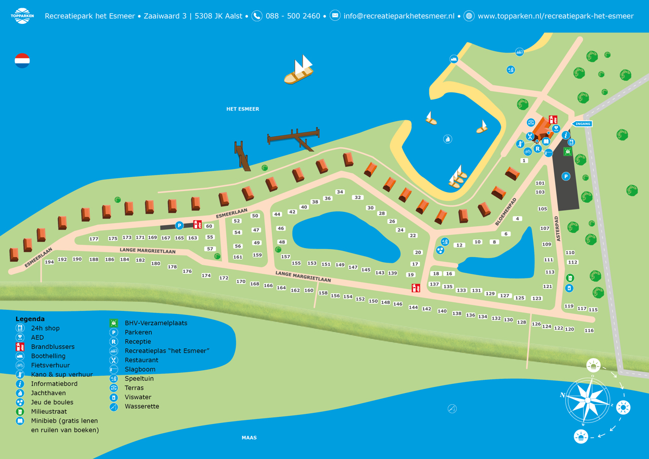 Plattegrond van Recreatiepark het Esmeer