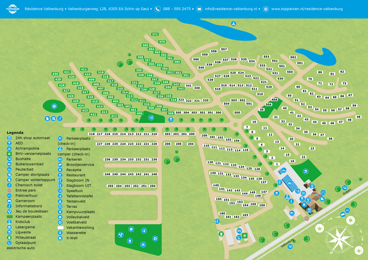Plattegrond van Résidence Valkenburg
