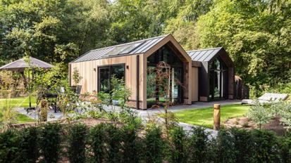 Residence Lage Vuursche Lodge Royal Eco 4 Personen Wellness Hottub Exterieur 1
