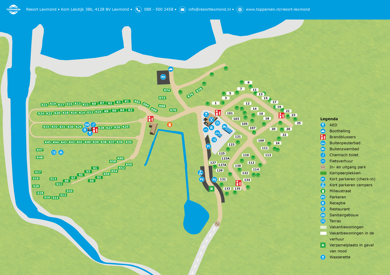 Plattegrond van Resort Lexmond