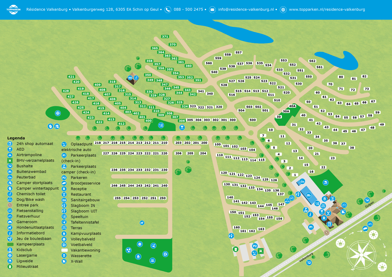 Plattegrond van Résidence Valkenburg
