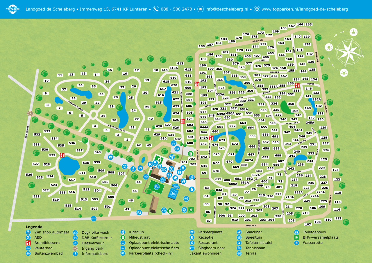 Plattegrond van Landgoed de Scheleberg